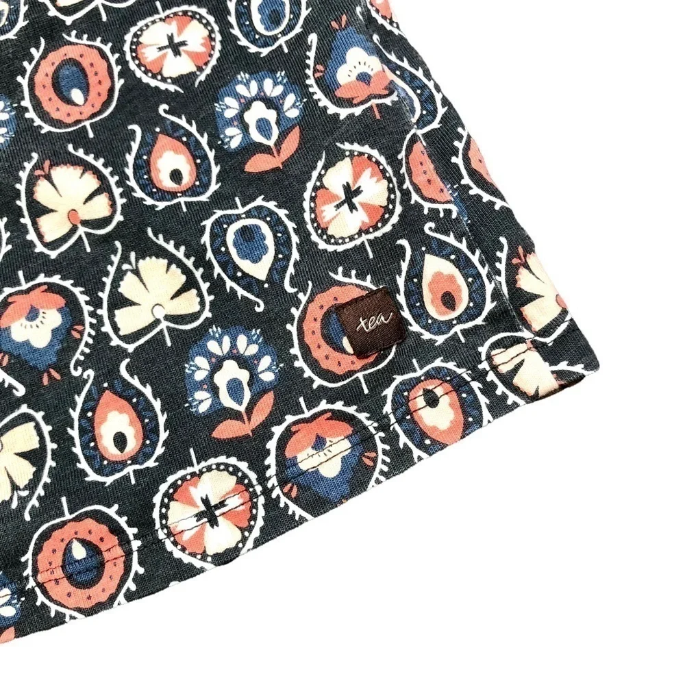 Tea collection dress long sleeves Scandinavian floral jersey knit 6
